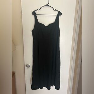 Old Navy Black Linen Dress